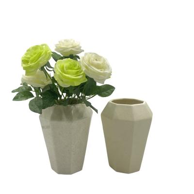 China 100% New Arrival Handmade Design Nordic Vases for Home Decor Unique Flower Vases on Office Desk Decor for Table Accessories Flower Pot for sale