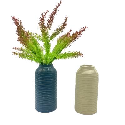 China 100% handmade home simple style table decoration new arrival ceramic flower vases centerpieces for office room shelf for sale