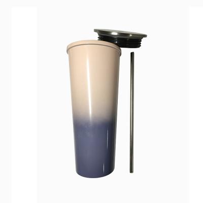 China Good quality PORTABLE 20 oz sublimation water speaker tumbler straight for sale