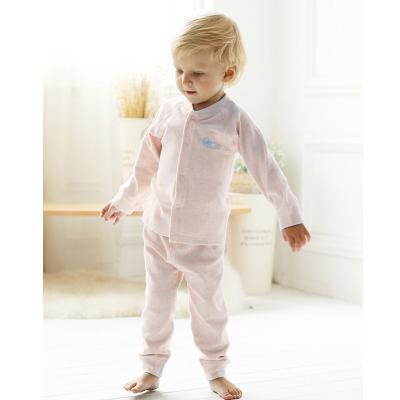 China Millidoll Original colour cotton Antibacterial  babies pyjamas sleeping suit long sleeve 2-6 years boys for sale