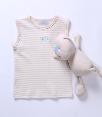 China Millidoll Original colour cotton Antibacterial  babies pyjamas sleeping vest 2-6 years boys for sale