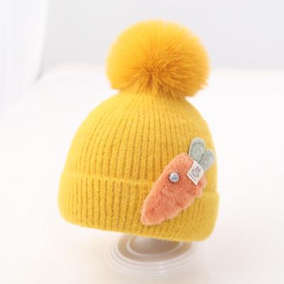 China COMMON High Quality Winter Keep Warm Beanie Baby Kids Wool Knitted Hat for sale