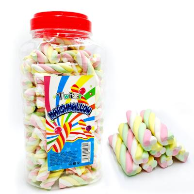 China 3.5g Natural Fruity Four Colors Twist Marshmallow for sale