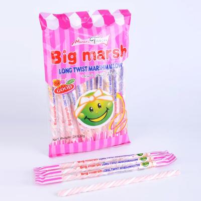 China Long natural sweet twisit marshmallow for sale