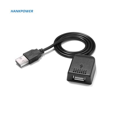 China Car Backpack Accessories External Left USB Male To USB Female Data Extension Backpack Charging Cable for sale