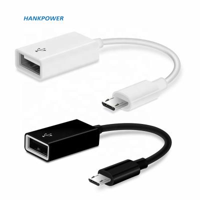 China Portable Micro MP3/MP4 Player USB Male To USB A Female Micro Data Cable USB OTG Adapter Cable Data Sync Adapter For Android Phone for sale