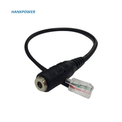 China Car RJ9 To Female 3.5mm Audio Jack Headset Adapter Cable For Desk Phone for sale