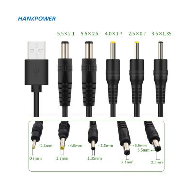 China MP3/MP4 Player USB To 5.5 X 2.1mm DC Power Cable USB Male 5V DC Cable To 5521 Ring Connector Cable for sale