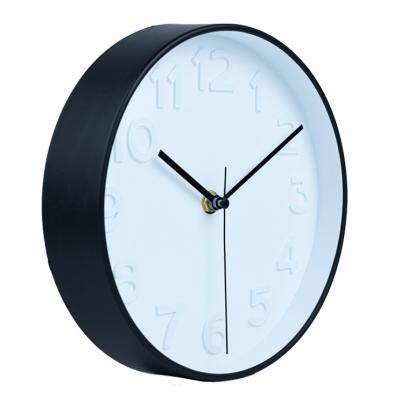 China Modern Simple Wall Clock 8Inch Style Decor Quiet Non-ticking Round Casual Wall Clock Battery Operated For Home/Office/School for sale