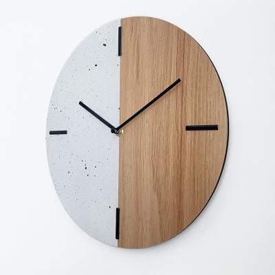 China Antique Style 12 Inch MDF Wall Clock Home Decor 3D Wall Clock Wooden Lines For Gift for sale