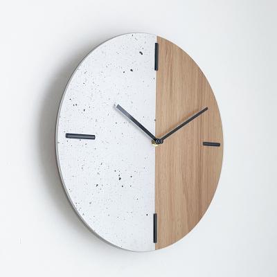 China Wooden Style Antique Wall Clock MDF Wall Clock Home Decoration Novelty Design For Living Room Bed Room for sale