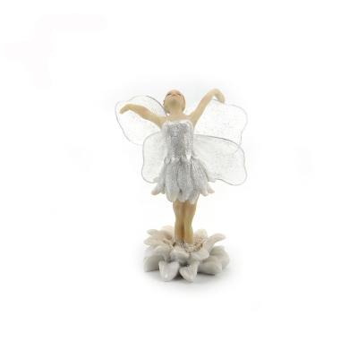 China Art Deco Spring Dance Flower Resin Fairy Sculpture Ornament Home Decorations for sale