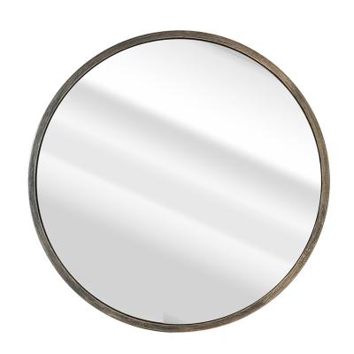 China Vintage 20 Inch Wall Mirror Vanity Circular Design Antique Metal Frame For Living Room, Bedroom, Bathroom for sale