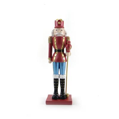 China Fireplace Modern Indoor Home Farmhouse Table Christmas Decoration Soldier Soldier Nutcracker Party Ornament (Red) for sale