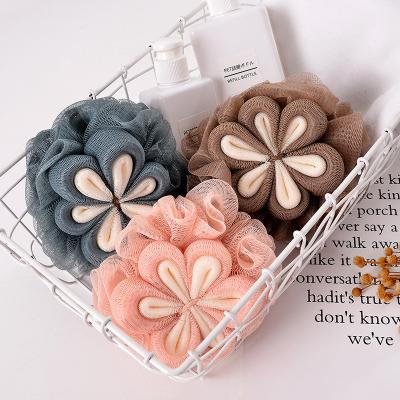 China EXFOLIATE Hot Sale Bathroom Super Soft Bath Ball Color Sponge Bath Flower / Shower Bath Ball for sale