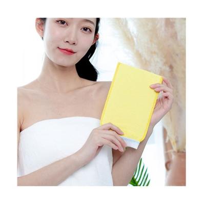 China All Natural Competitive Price Bathing Shower Exfoliator Exfoliating Towel Exfoliating Hand Bath Gloves for sale