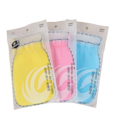 China EXFOLIATING Amazon Hot Selling Exfoliating Bath Gloves Gently Remove Dead Skin Scrubber Exfoliating Bath Gloves for sale