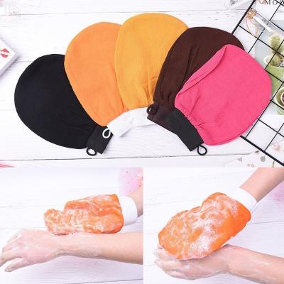 China EXFOLIATING Bath Scrubbing Gloves Exfoliating Gloves Hammam Scrub Exfoliating Glove Magic Peeling Mitt Tan Removal Mitt for sale