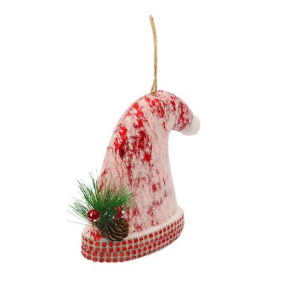 China Foam Christmas Decorations Foam Christmas Hat Ornaments Christmas Tree Pendant Decoration For Home for sale