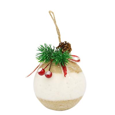 China New Elk Moss Christmas Ball 8cm Christmas Tree Decor Balls Ornament Christmas Decor Balls Christmas Tree Pendants for sale