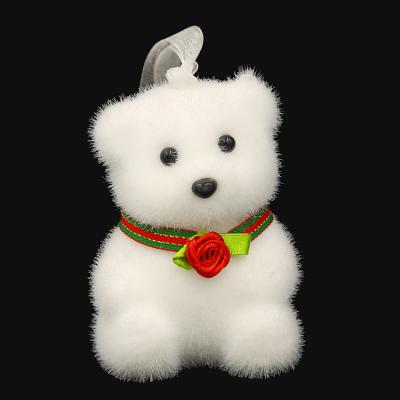 China Lovely Elk Moss Polar Christmas Bear For Christmas Tree Decoration Kids Pendant Gift for sale