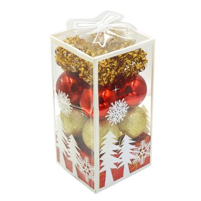 China Good Quality Durable Plastic Christmas Ball With Logo Christmas Decoration New Year Special Gifts Hot Christmas Ball for sale