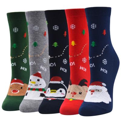 China 2021 Antibacterial New Christmas Socks Women's Socks Cartoon Lady Stockings Manufacturers Direct Antibacterial Wholesale Socks for sale