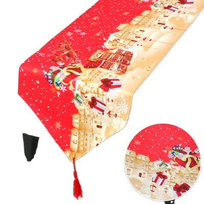 China Christmas Waterproof Decorations Dinner Table Covers Home Decorative Restaurant Dining Hall Decoration Table Cloth for sale