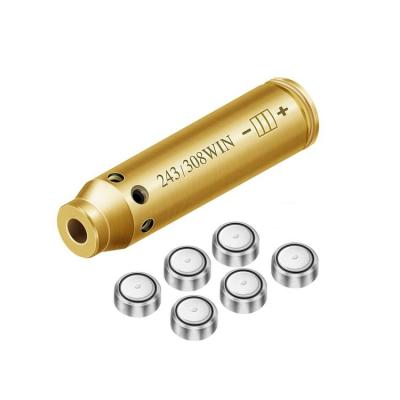 China QuanMao Brass .243 308 Tactical Boresighter Dot Laser Bore Sight Red for sale