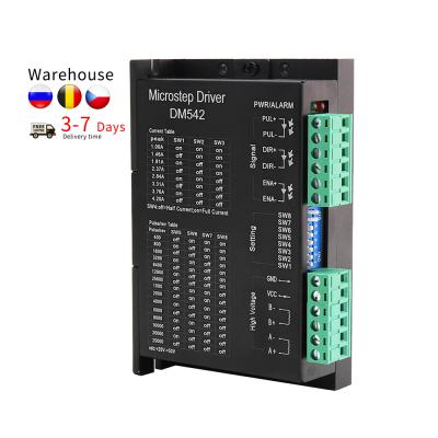 China Steel HanBuild 1pcs DM542 Drive Controller Leadshine Digital Stepper Motor Driver 20-50 VDC Max 4.2A For 57 Step Drive for sale