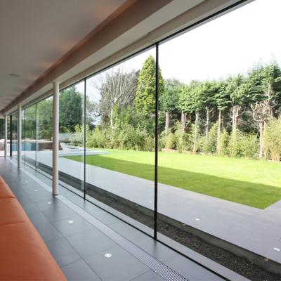 China Bulletproof Glass SGP Laminated Tempered Glass Large Wall Panel For Villa for sale