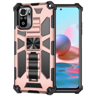 China Armor Shockproof Car Magnetic Shockproof Holder Ring Phone Case For For Xiaomi Redmi Pro Max Case Poco X3 NFC Note 10S 4G 10 for sale