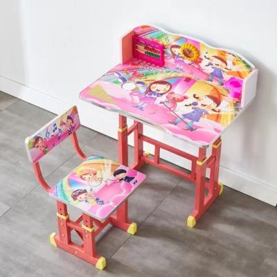 China Steel Children'S Study Table And Chair With Drawer Led 3 Year Old 37.48lbs for sale