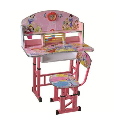 China Heavy Duty Childrens Pink Table And Chairs Set Study Bedroom Furniture 60x40cm for sale