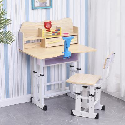 China Luxury Toddler Study Table And Chair Combo 2 Year Old With LED Lamp Reading Board for sale