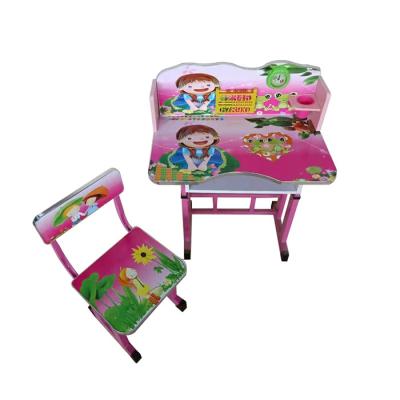 China Van de de Babystudie van peuterjonge geitjes de Lijst en de Stoel Blauw Roze voor Kleine Ruimte 80x50x10cm Te koop