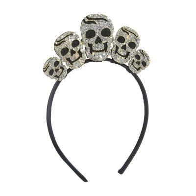 China 2021 Lovely Boutique Design Halloween Sequins Skulls Headband Hair Accessories Festival Supplies Lovely For Kids for sale