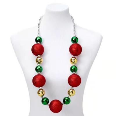 China 2022 Cute Christmas New Style European And American Necklace Set Jewelry Color Bell Necklace for sale