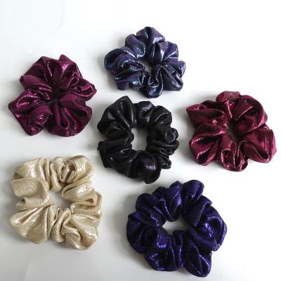 China Factory Beautiful Suppliers Women Ladies Girls Hair Accessories Silk Hair Scrunchies Elastic Hair Ties For Female for sale