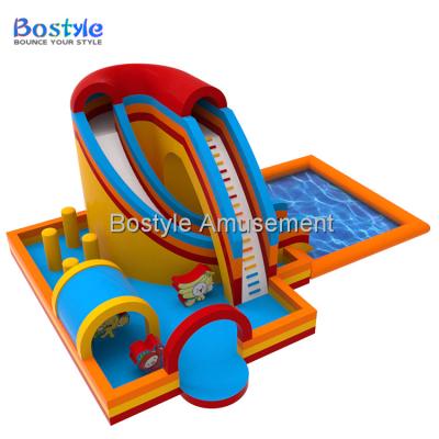 China PVC Tarpaulin New Design Fun Inflatable Water Slide n Slide Kids Oriented Inflatable Water Park For Kids for sale