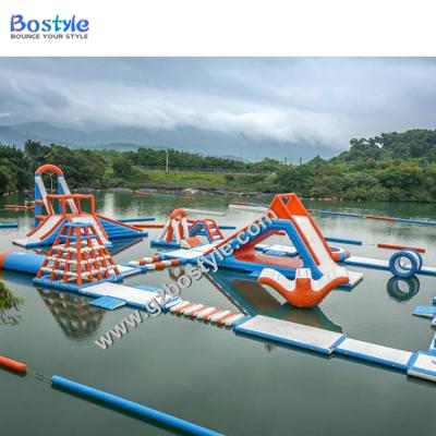 China PVC Inflatable Floating Water Obstacle Course Aqua Park Water Sports Park On Sale for sale