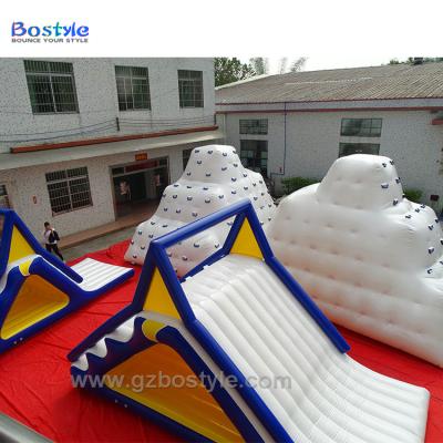 China PVC Inflatable Camping Beach Activity Island Waterpark Water Park Slide for sale