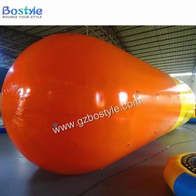 China Plato 0.9mm PVC Tarpaulin Giant Tube Buoy Marker Inflatable Floating Buoy For Water Sports for sale