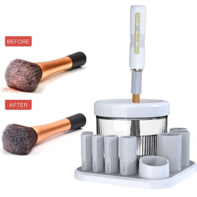 China Automatic Electric Spin Cleaner Dryer Joint Wash And Dry In Seconds Deep Cosmetic Brush Spinner For All Size Brushes 34*166mm for sale