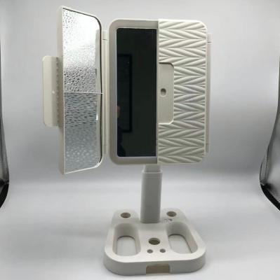 China Success Factory OEM Touch Screen Lighted Makeup Organizer With Mirror Led Light With Safe Packing for sale