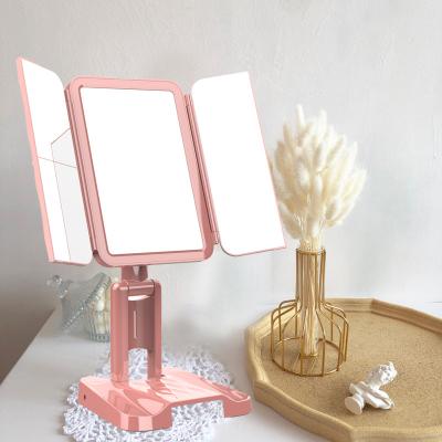 China Success Factory OEM Lighted Touch Screen Touch Led Makeup Mirror With Safe Packing for sale