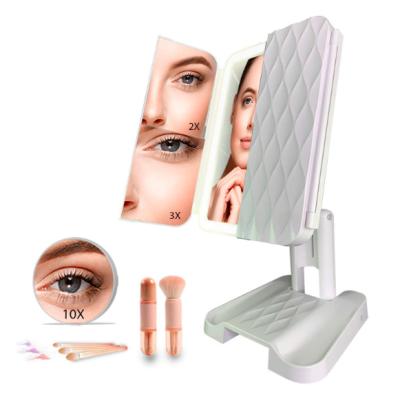 China 180 Degree Fashion Crazy Hot Modern Luxury Makeup Lighted Mirror With Lights for sale