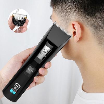 China Customized luxury low noise logo modern fashion hair trimmer for men with power indicator light ER999 for sale