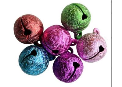 China wrinkle colorful Brass bell, metal jingle bell for Christmas decoration supplier from China factory for sale