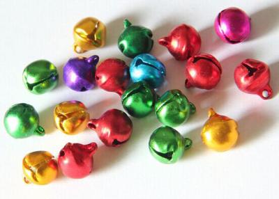 China supply colorful small aluminium jingle bells ornament for gift box, Christmas or toy decoration for sale